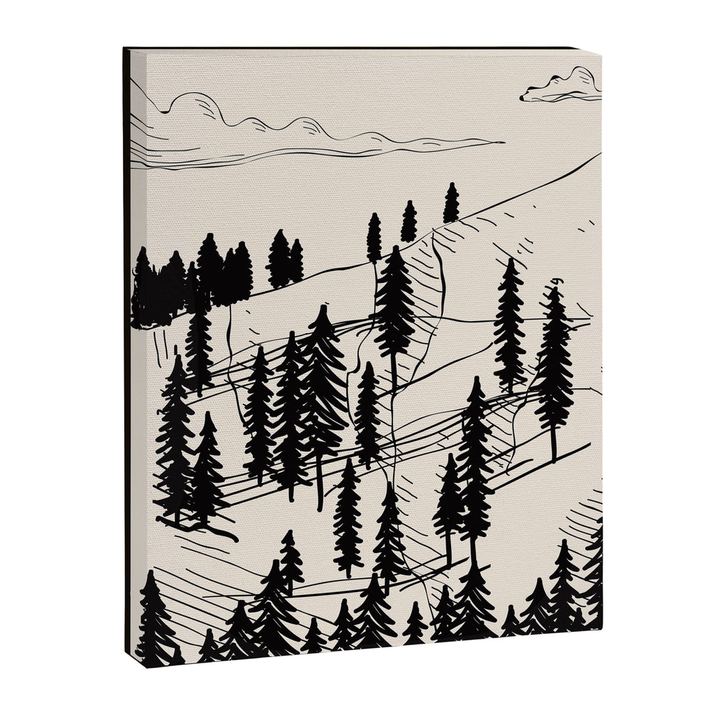 Mountain Forest Canvas Print Gallery Image 6