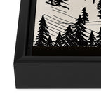 Mountain Forest Framed Canvas Print Gallery Image 3
