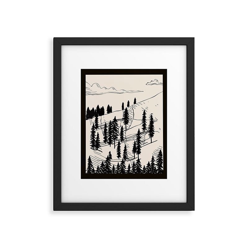 Mountain Forest Framed Art Print Gallery Image 4