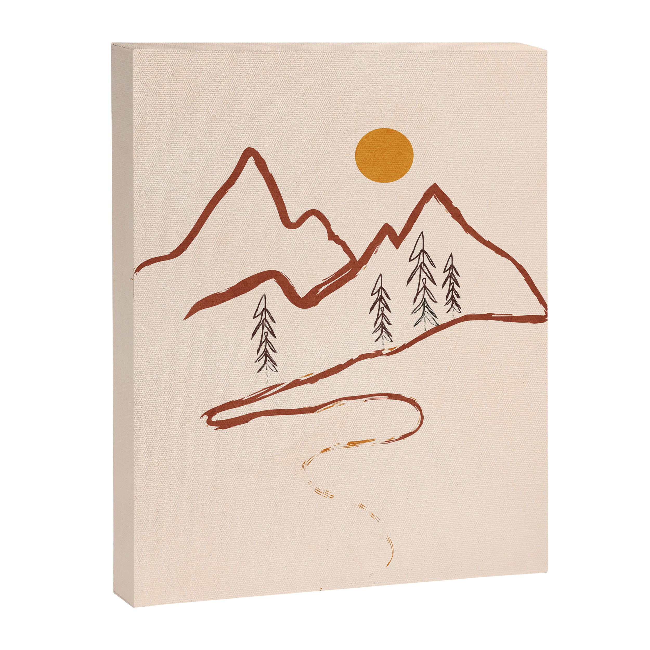 Mountain Minimal Canvas Print Gallery Image 6