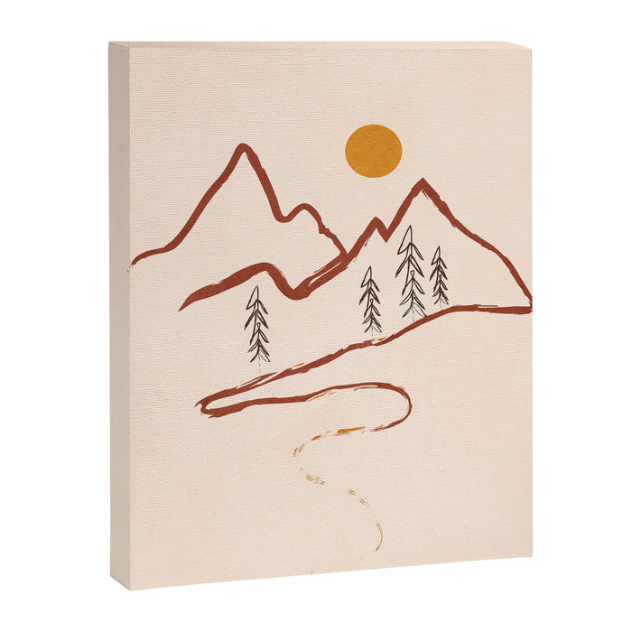 Mountain Minimal Canvas Print Gallery Image 1