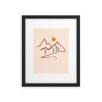 Mountain Minimal Framed Art Print Gallery Image 5