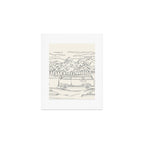 Mountain Road Linescape Art Print Gallery Image 1