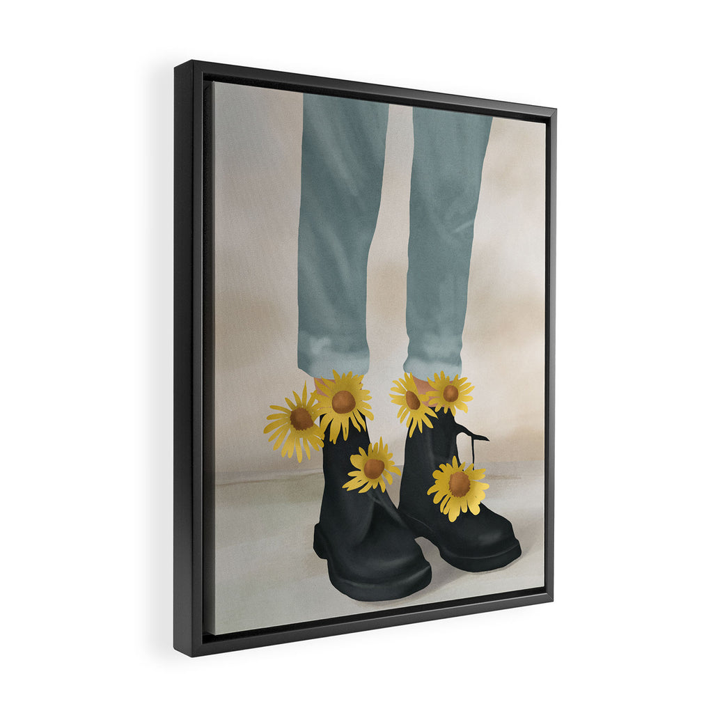 My Boots Framed Canvas Print Gallery Image 2