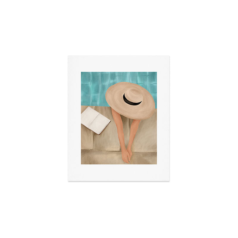 On the edge of the Pool II Art Print Gallery Image 1
