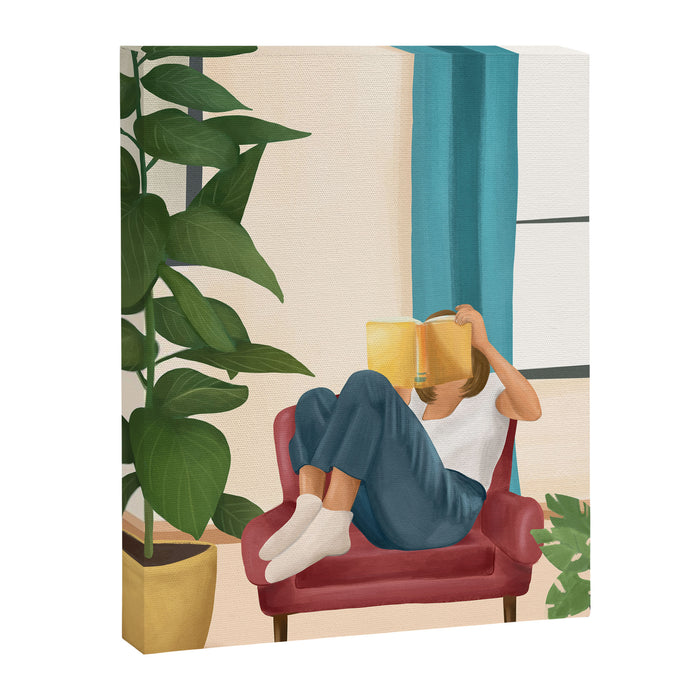 On the pages of a book Canvas Print Gallery Image 1