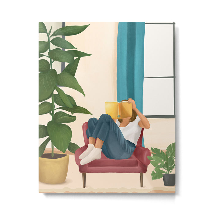 On the pages of a book Metal Print Gallery Image 1