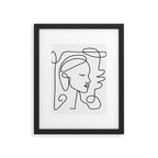 One Line Portrait 1 Framed Art Print Gallery Image 6