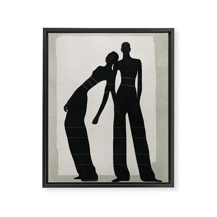 Pair Line Framed Canvas Print Gallery Image 1
