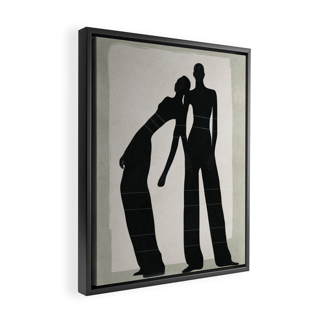 Pair Line Framed Canvas Print Gallery Image 2