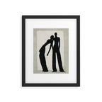 Pair Line Framed Art Print Gallery Image 5