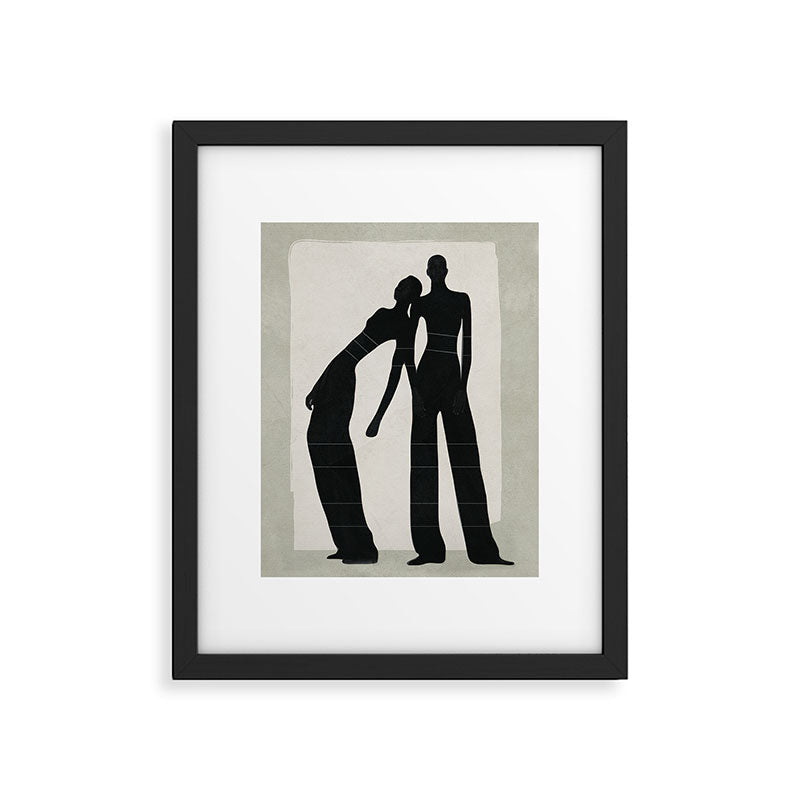 Pair Line Framed Art Print Gallery Image 5