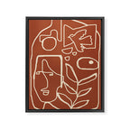 Paleolithic Abstract Art 1 Framed Canvas Print Gallery Image 6