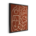 Paleolithic Abstract Art 1 Framed Canvas Print Gallery Image 2