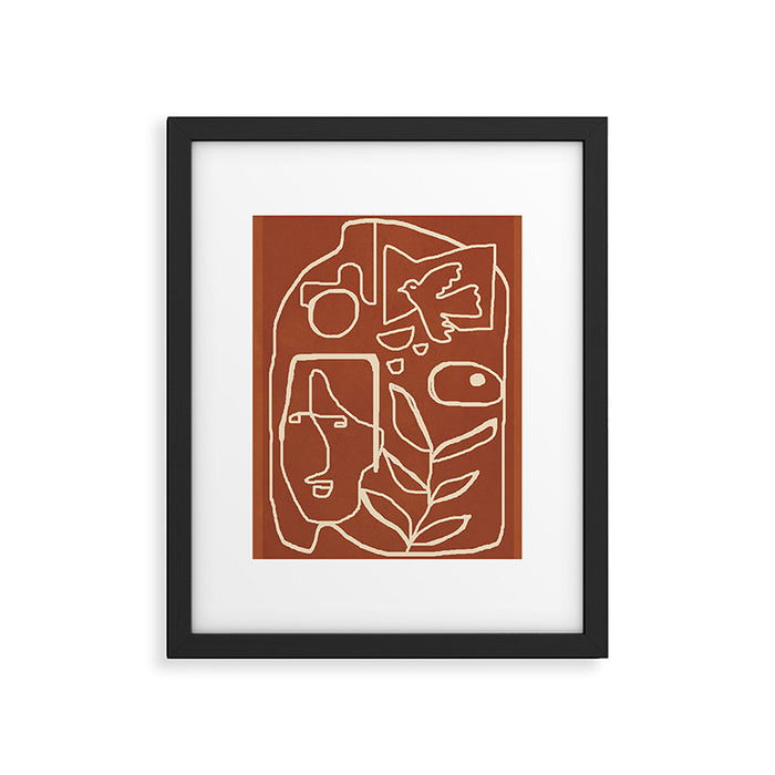 Paleolithic Abstract Art 1 Framed Art Print Gallery Image 1