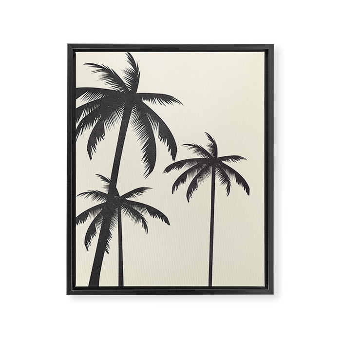 Palm Trees No.1 Framed Canvas Print Gallery Image 1