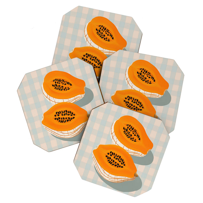 Papaya Afternoon Coaster Gallery Image 1