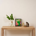 Parrot in a Tropical Setting 3 Framed Canvas Print Gallery Image 4