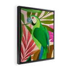 Parrot in a Tropical Setting 3 Framed Canvas Print Gallery Image 2