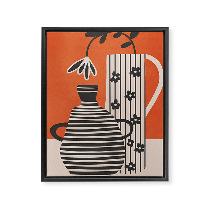 Patterned Stillness 5 Framed Canvas Print Gallery Image 1