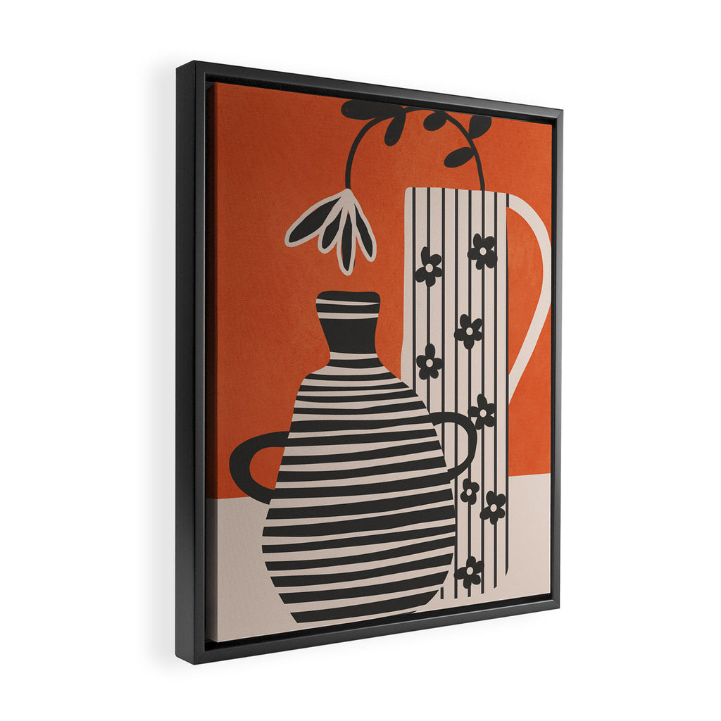 Patterned Stillness 5 Framed Canvas Print Gallery Image 2