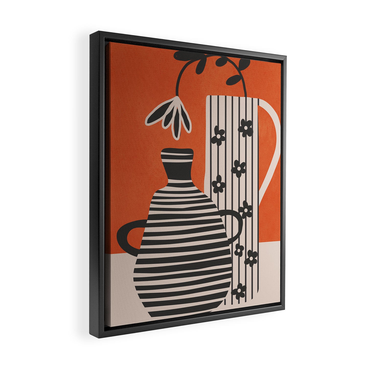 Patterned Stillness 5 Framed Canvas Print Gallery Image 2