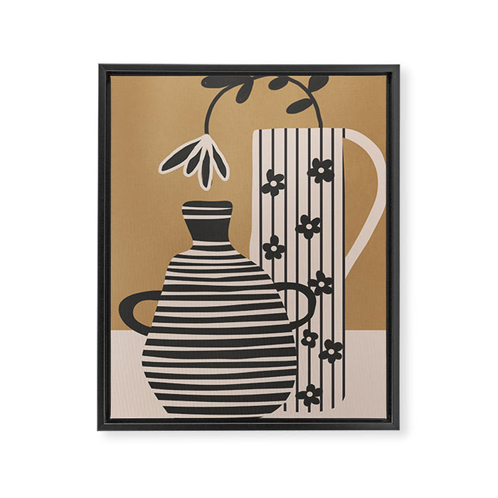 Patterned Stillness 8 Framed Canvas Print Gallery Image 1
