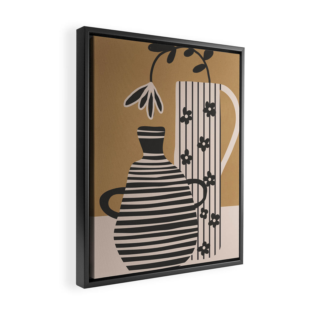 Patterned Stillness 8 Framed Canvas Print Gallery Image 2