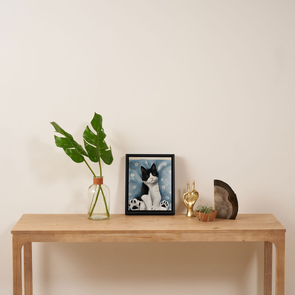 Paws and Petals Framed Canvas Print Gallery Image 4