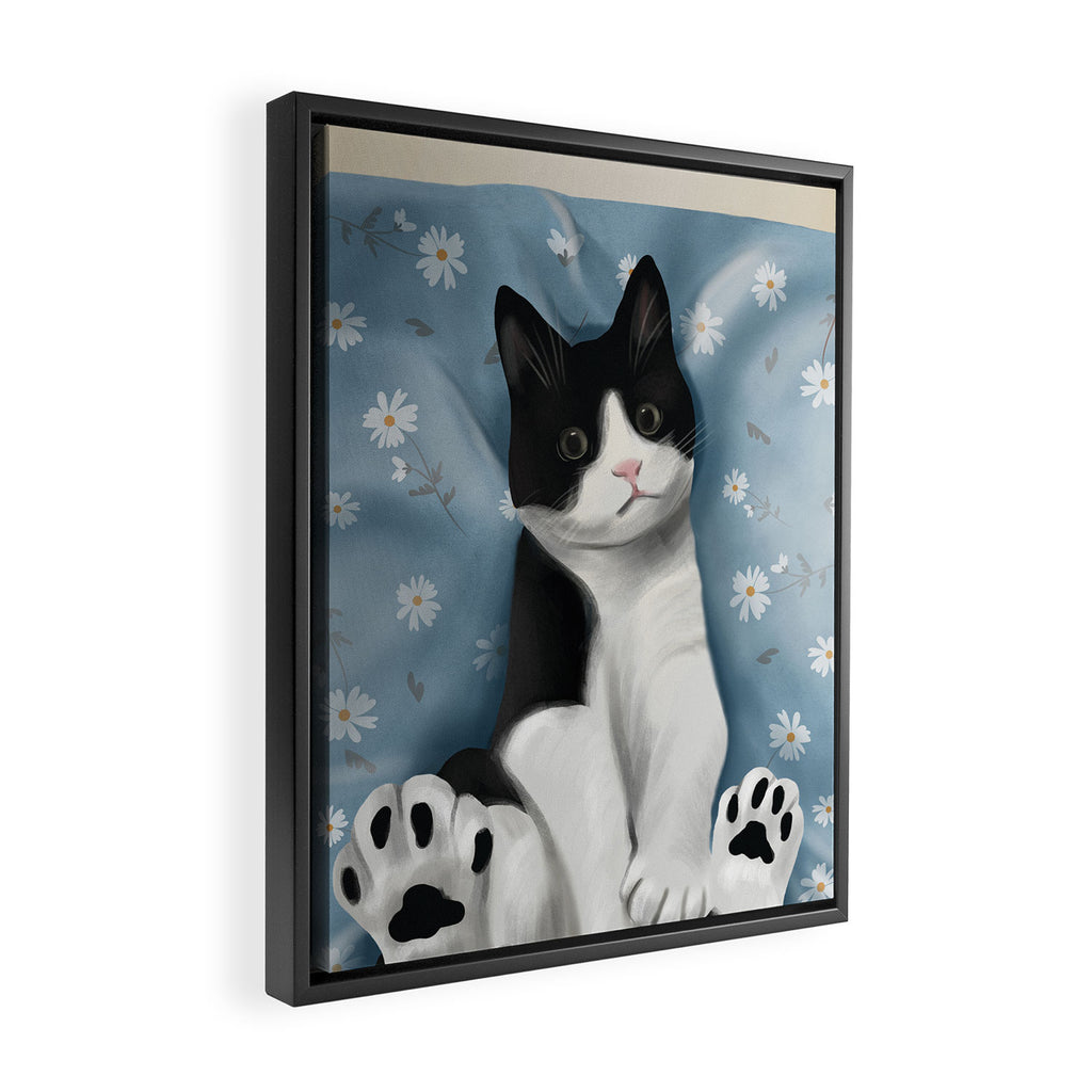 Paws and Petals Framed Canvas Print Gallery Image 2