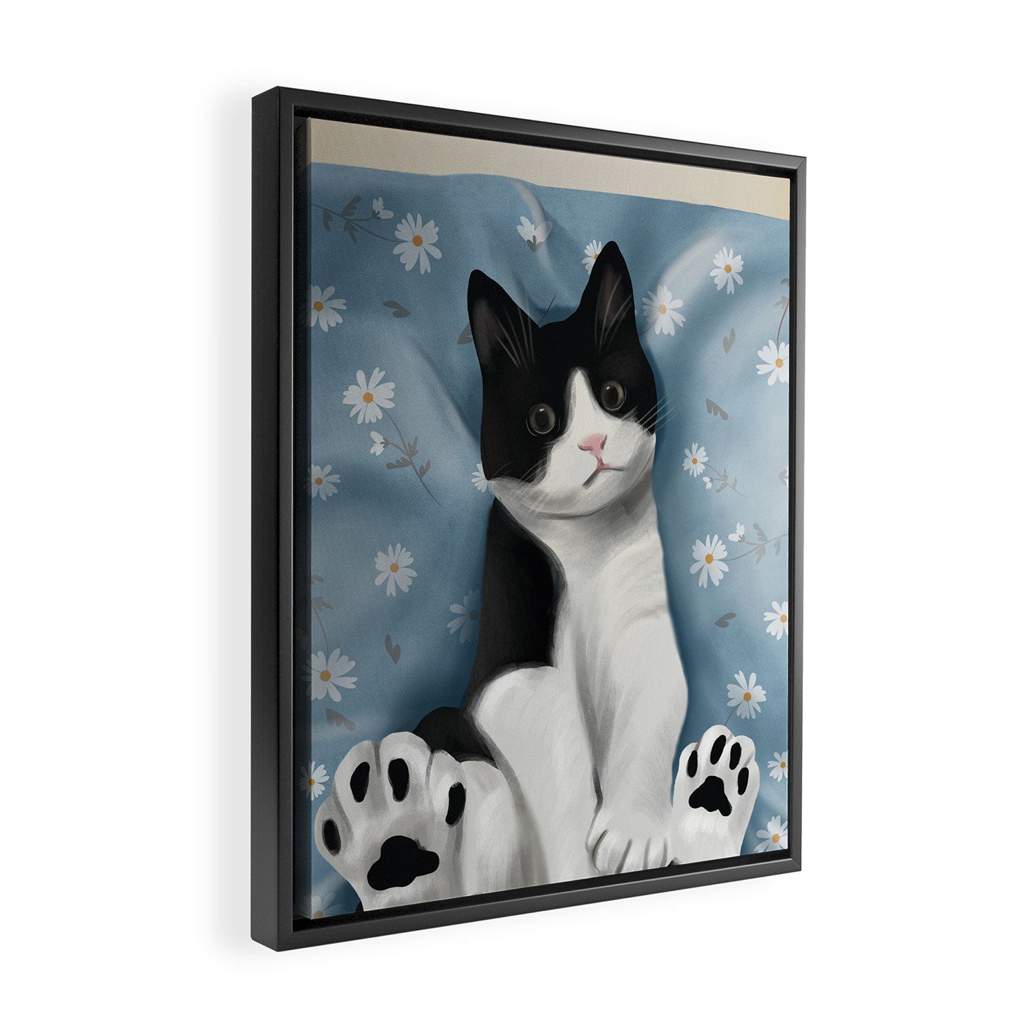 Paws and Petals Framed Canvas Print Gallery Image 2