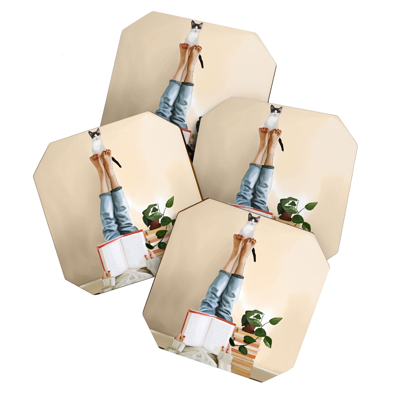 Paws and Prose Coaster Gallery Image 1