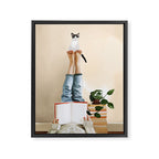 Paws and Prose Framed Canvas Print Gallery Image 6