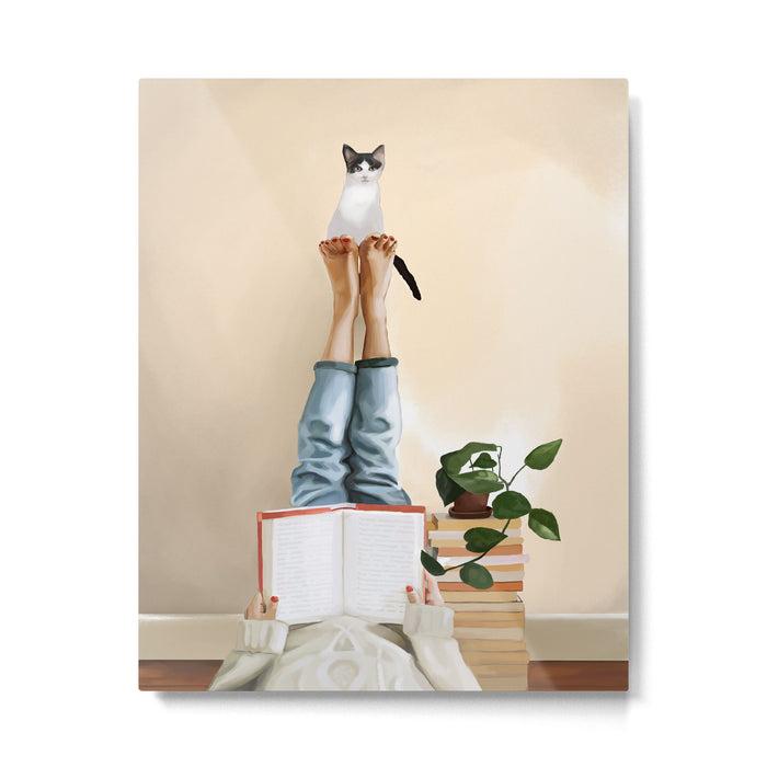 Paws and Prose Metal Print Gallery Image 1