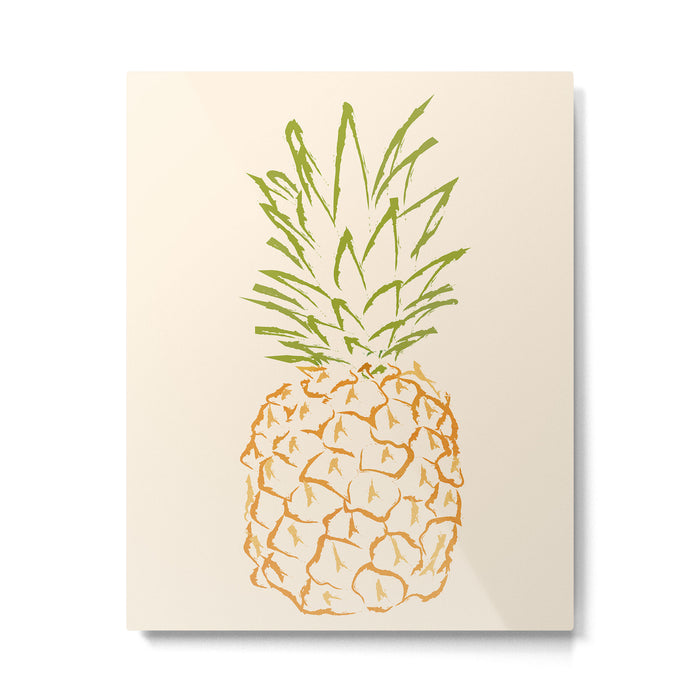 Pineapple Metal Print Gallery Image 1