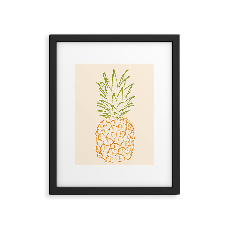Pineapple Framed Art Print Gallery Image 4