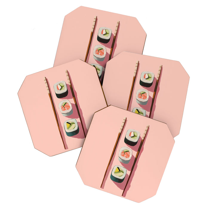 Pink Sushi Coaster Gallery Image 1