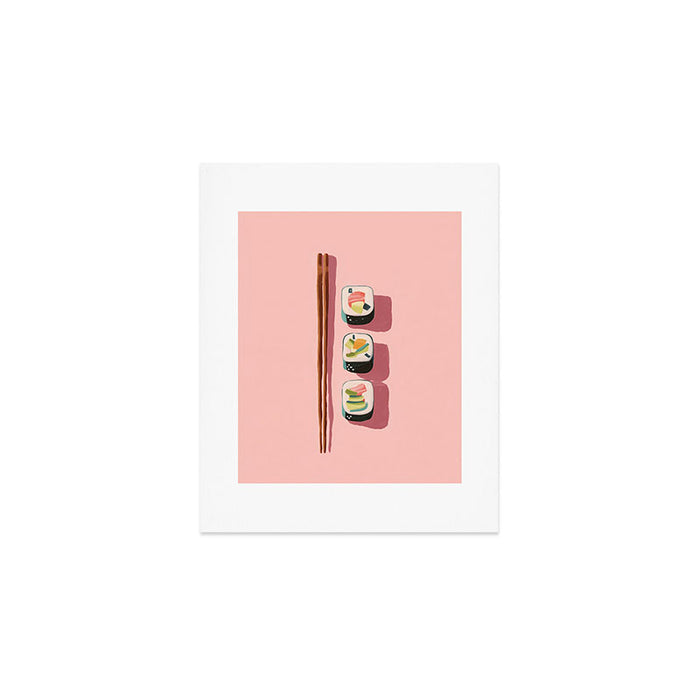 Pink Sushi Rhythm Art Print Gallery Image 1