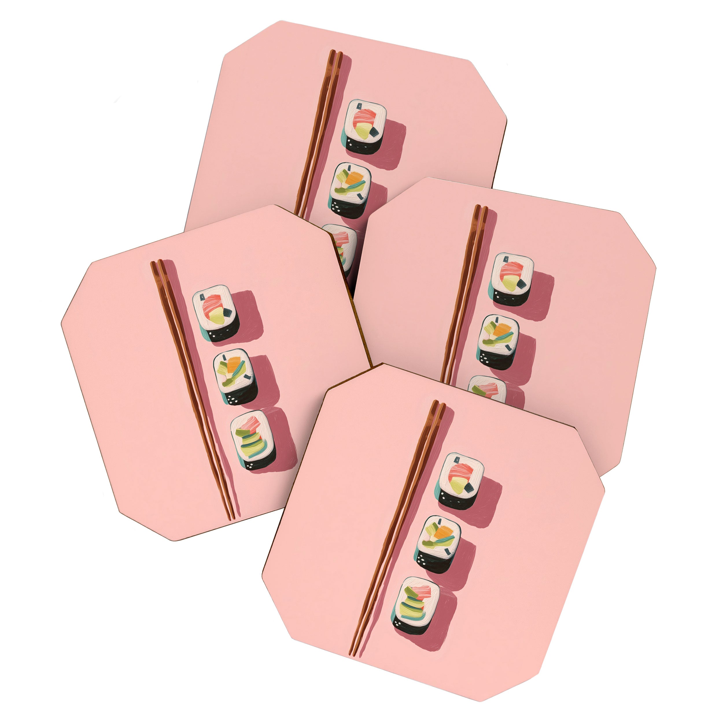 Pink Sushi Rhythm Coaster Gallery Image 1