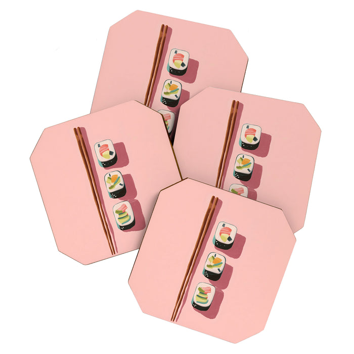 Pink Sushi Rhythm Coaster Gallery Image 1