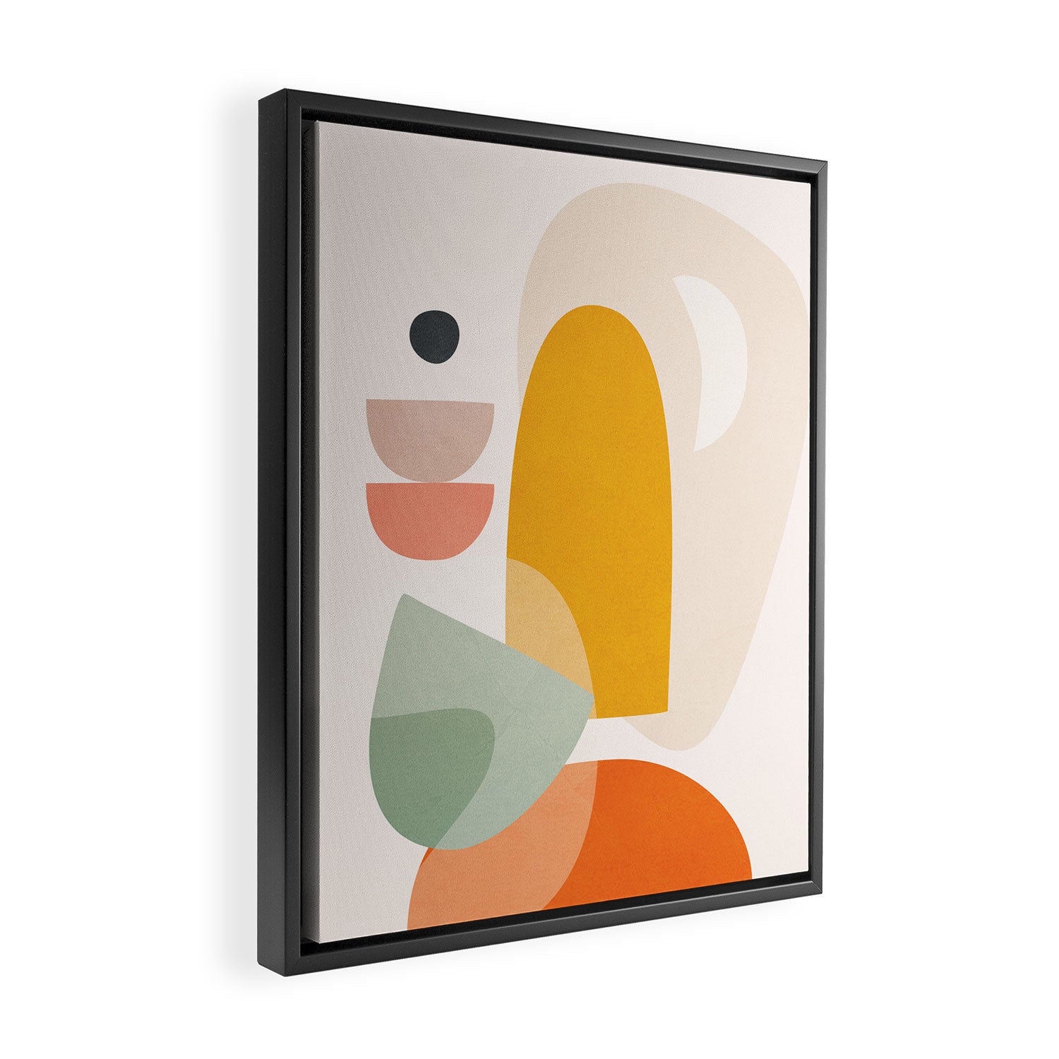 Playful Geometry 04 Framed Canvas Print Gallery Image 2