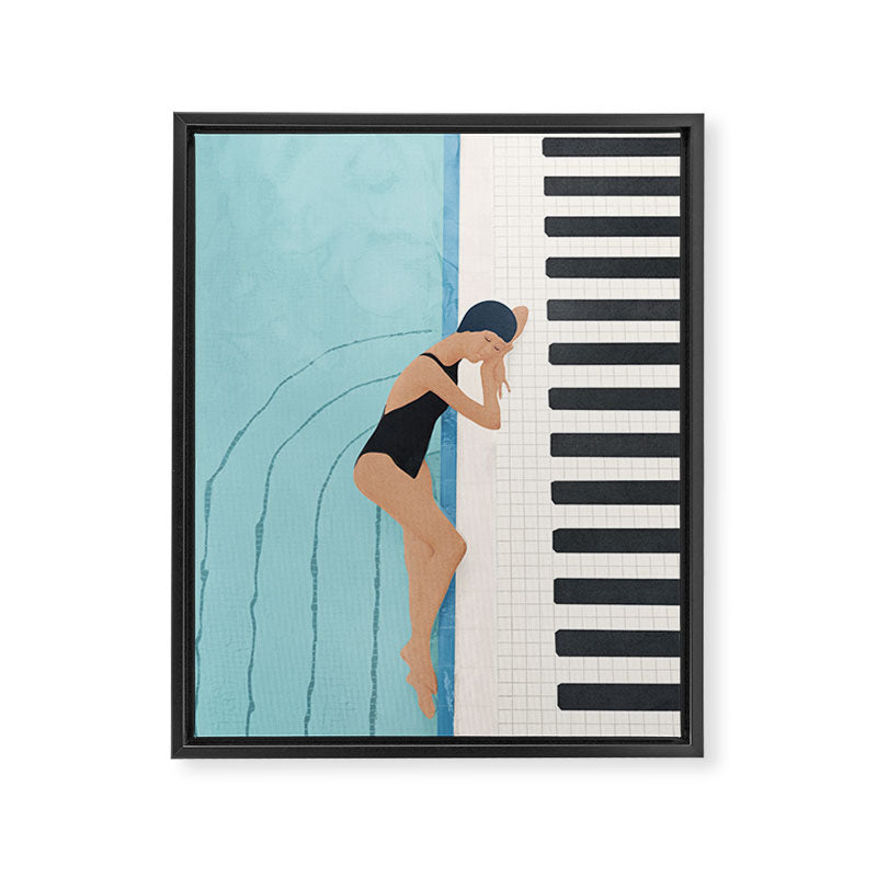 Pool 1 Framed Canvas Print Gallery Image 6