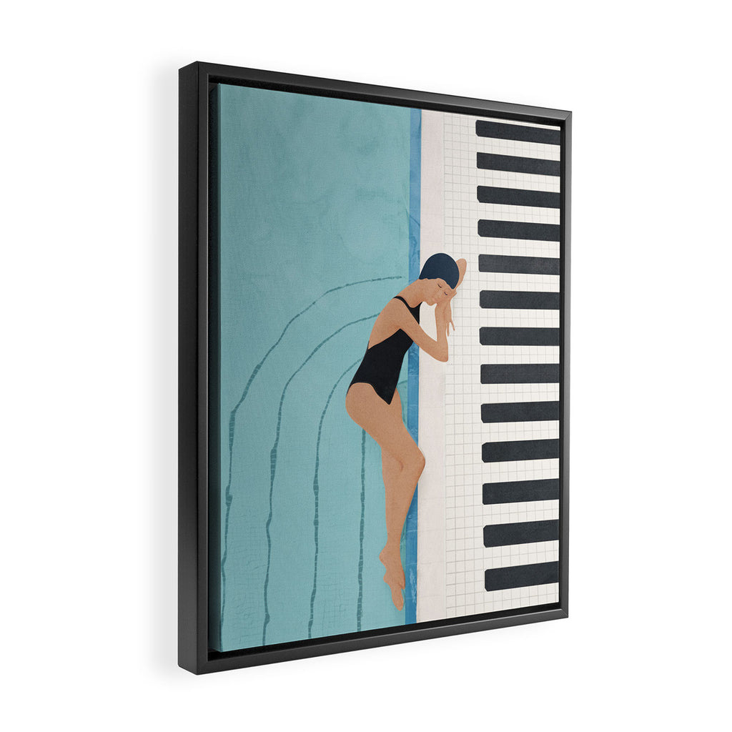 Pool 1 Framed Canvas Print Gallery Image 2