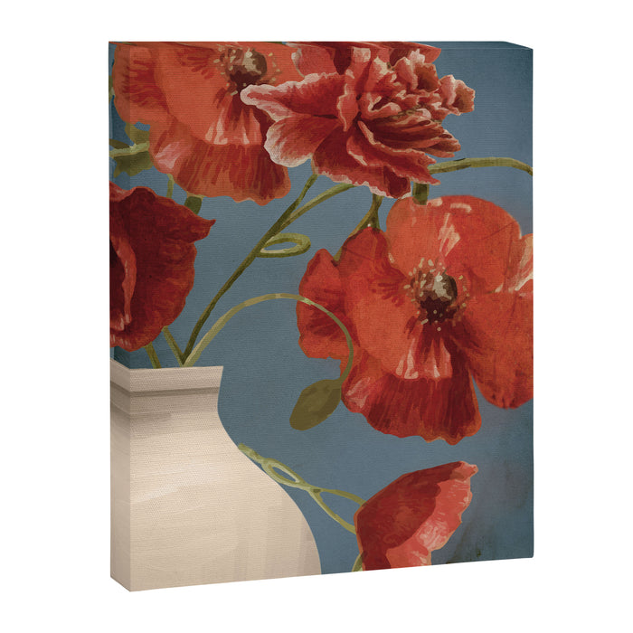 Poppies in Vase 1 Canvas Print Gallery Image 1