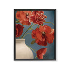 Poppies in Vase 1 Framed Canvas Print Gallery Image 6