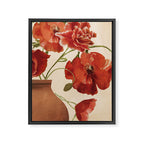 Poppies in Vase 2 Framed Canvas Print Gallery Image 6