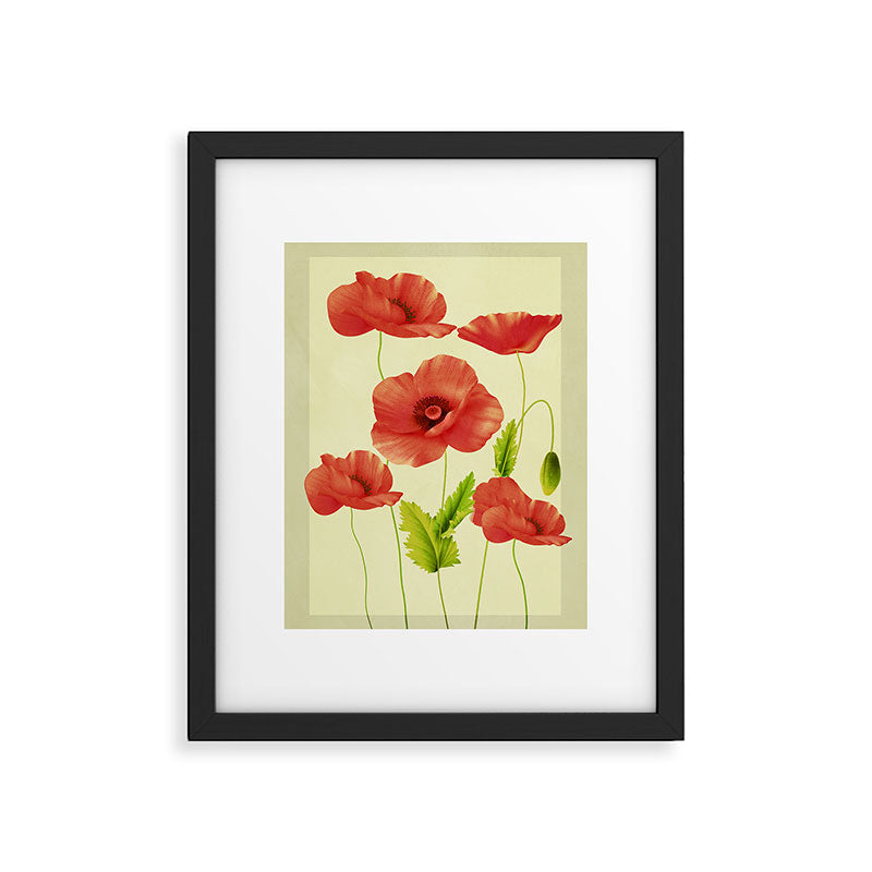Red Poppies 3 Framed Art Print Gallery Image 6