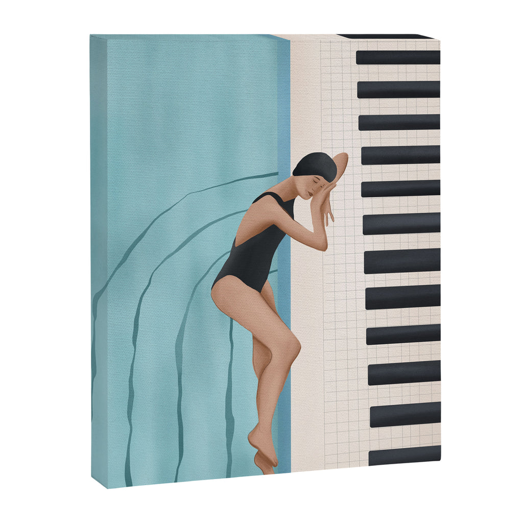Relaxation by the Pool Canvas Print Gallery Image 6