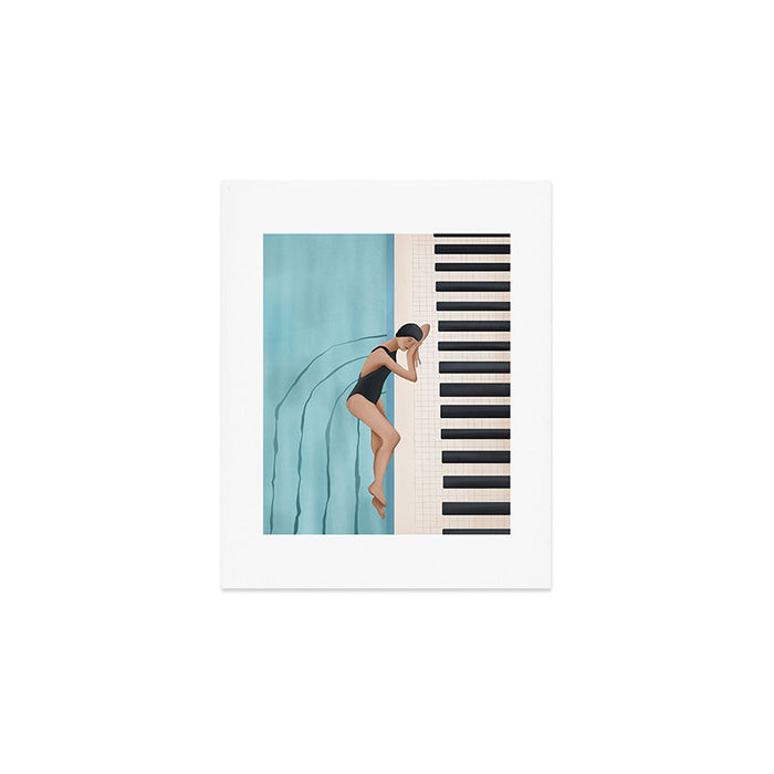 Relaxation by the Pool Art Print Gallery Image 1