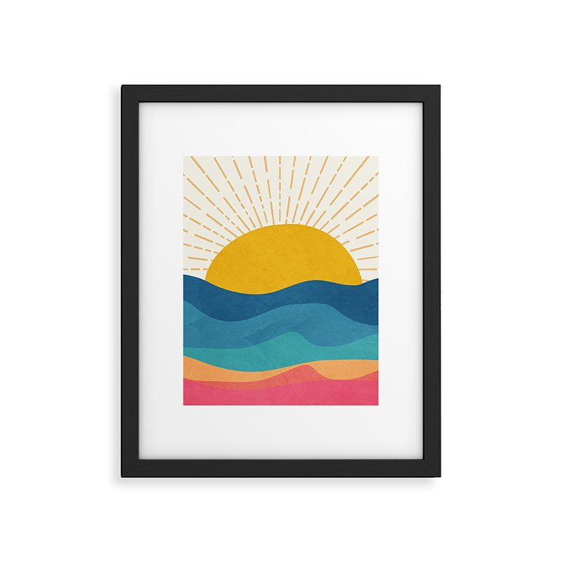 Sea Sunrise Framed Art Print Gallery Image 6